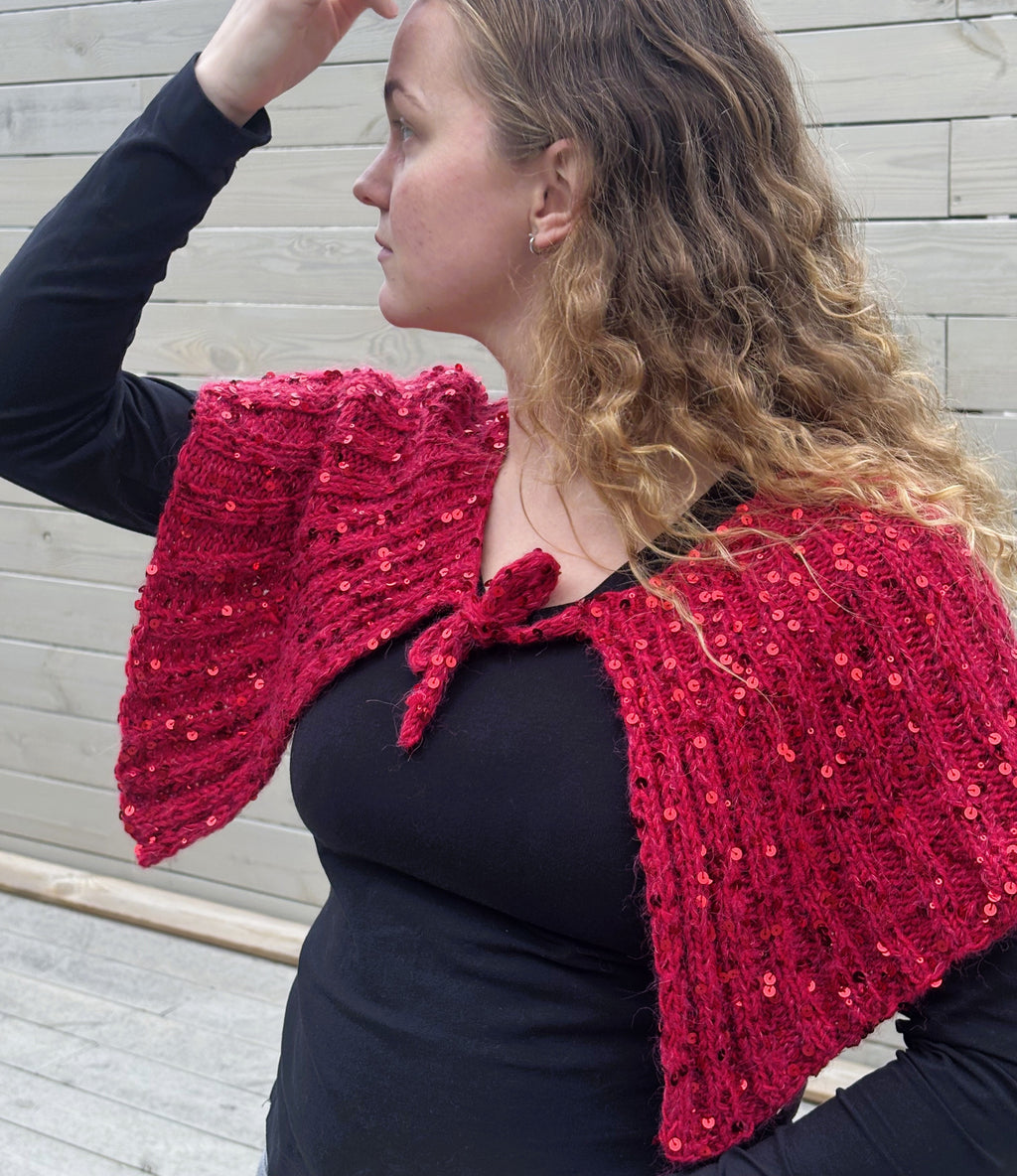 Christmas scarf - yarn, pattern included