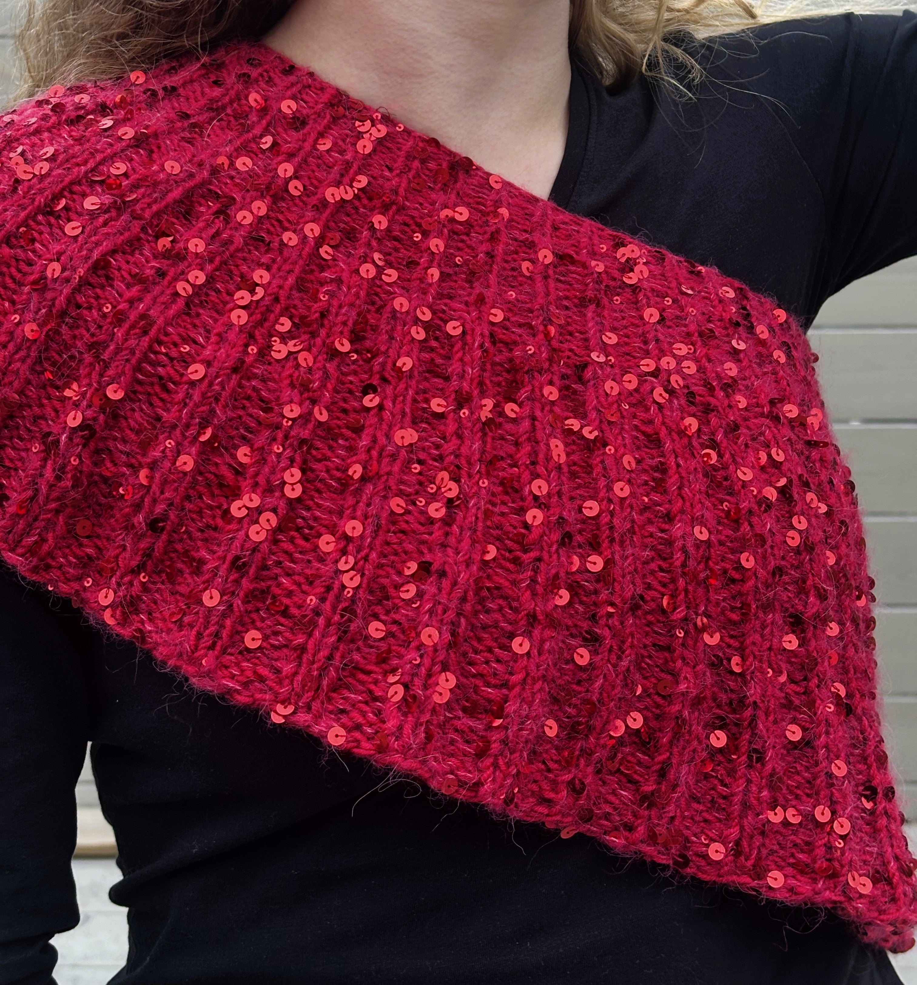 Jólaslá - garn, uppskrift innifalin